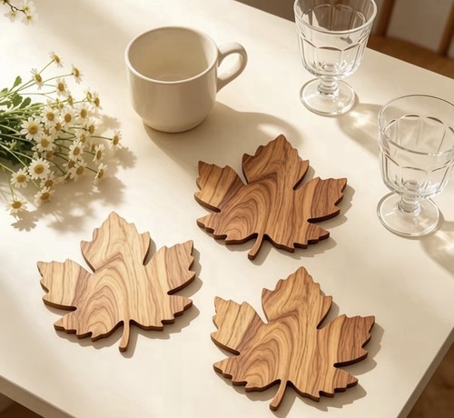 6er set untersetzer - untersetzer, holz