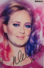 BRAVO - ADELE - Druck Autogramm - ca. 7 x 10 cm - Mini Fan Card