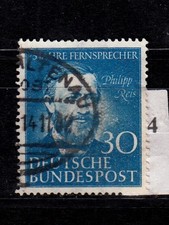 BRD 1952:  161 "Ph.Reiss/Telefon" Bahnpost gestempelt, einwandfrei, siehe Bild 4