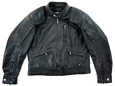 BMW Vintage German Biker Motorrad Lederjacke Schwarz 52 L