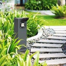 Gartensteckdose 30cm mit 2x