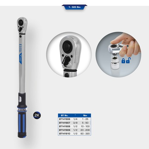 Drehmomentschlüssel mit - 1/4",