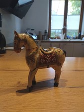 Pferd Holz Handgeschnitzt Deko Kunsthandwerk