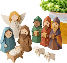 Weihnachtskrippe aus Papier