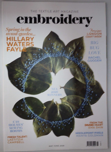 Embroidery magazine may june - embroidery,