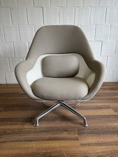 Coalesse SW_1 Design-Loungesessel drehbar grau Alu bequem