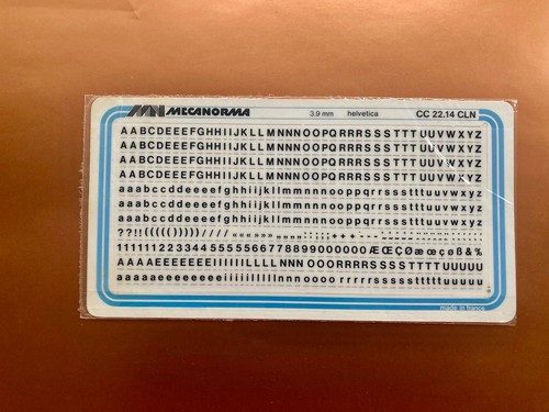 Mecanorma wie letraset - mecanorma,