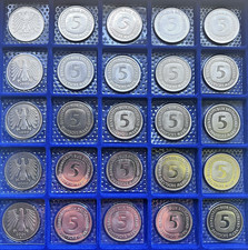 25 x 5 DM BRD Münzen 1997