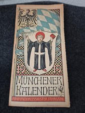 Münchener Kalender 1919 mit Wappen Hansestadt Bremen & 12 weitere Wappen