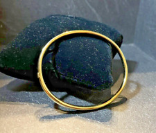 18 Karat Gelbgold Armreif 750 Gold 13,2 Gramm Massiv schlicht Oval