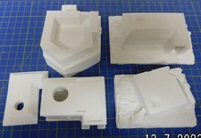 1:72 - 87, 4 kleine unbemalt Betonbunker Set Nr.1 West, Ost Atlantikwall Diorama