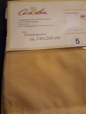 2  GARDINEN  gelb  NEU   Schlaufen- band,140x260  Einer.  Die 2  Gardine 140×200