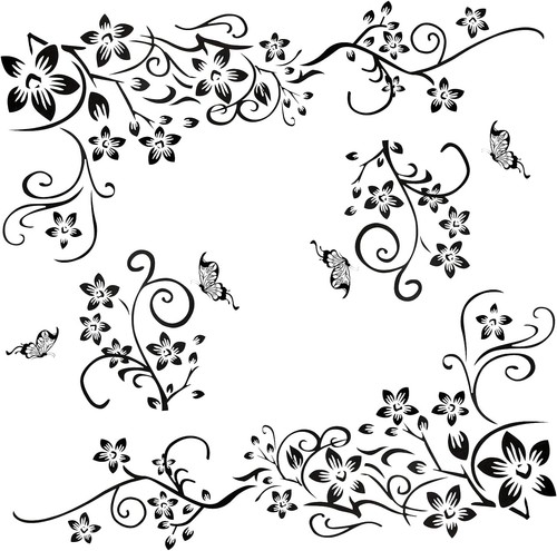 Stück schwarz wandtattoo - 2,