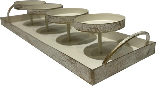 Adventskranz rechteckig metall - adventskranz,