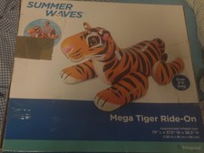 Schwimmtier aufblasbar Summer Waves Tiger OVP 2 Meter Wasserspielzeug Orange