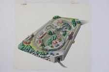 Ivo Cordes Originalgrafik/Schaubild Modelleisenbahn Weihnachtsbahn-Soufflé (G15)