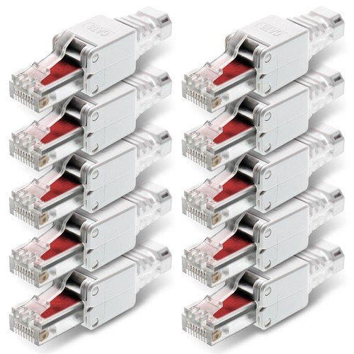 10x cat6 netzwerkstecker - 10x,