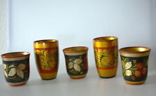 Russische Holz Becher DDR -