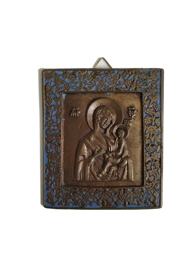Russische bronzetafel jh - russische, 19.jh