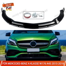 Spoilerschwert Frontspoiler Spoilerlippe für Mercedes A Klasse W176 A45 2015-18