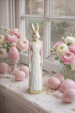 Häsin Hasen Dame Creme Rosa