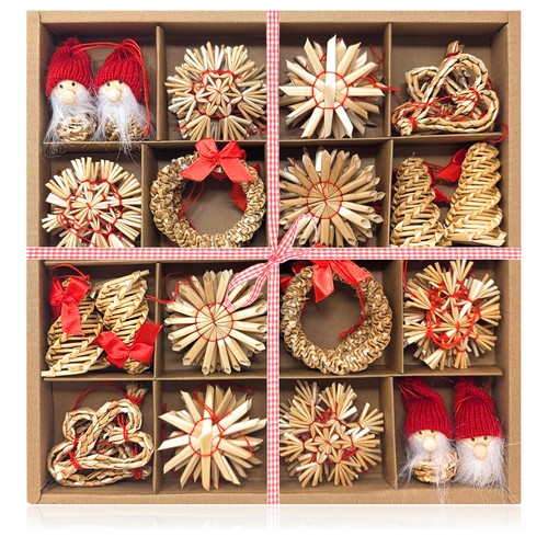 Teiliges strohsterne set - strohsterne,