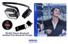 NOKIA BH-601 Bluetooth Stereo Headset Multimedia mit AD-47W Dongle OVP NEU