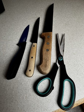Messer mit Holzgriff 2x