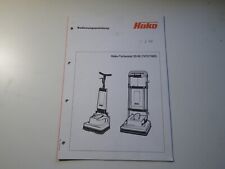 Bedienungsanleitung Hako Turbomat 35/40  (7472/7482) Original Hako Hausdruckerei