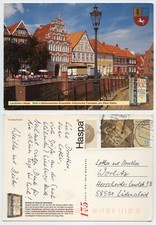 111046 - Stade - Historische Fassaden am Alten Hafen - Ansichtskarte, gelaufen