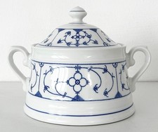 Winterling Vintage Servierschüssel Suppenterrine 1,5 L Indisch Blau Strohblume