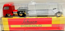 Schuco Piccolo 1:90 Mercedes Tieflader-Sattelzug  01291 / 742 rot /silber