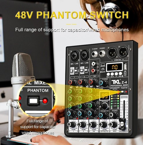 Kanal dsp audio mixer 48v - 99,