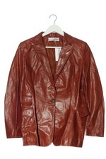 STEVEN ASHFORD Lederjacke Damen Jacke Gr. DE 36 rostrot Casual-Look