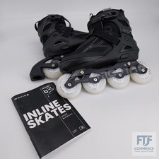 Movino Inline Skates L (38-41) Schwarz | Cruzer B3 | Verstellbare Rollschuhe | D