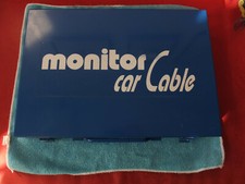 Monitor Car Cable Anschluß Set Car HiFi 24KT. Duplex vergoldet Messing Hi End