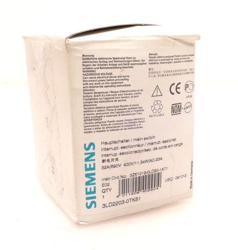 Siemens 3ld2 203 0tk51 - 3ld2, 203-0tk51