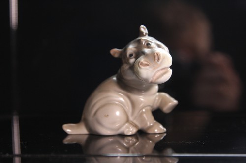 Porzellanfigur nilpferd - porzellanfigur,