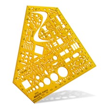 ARISTO Schablone Schulwinkel Elektro Schaltzeichen Elektrotechnik Tuschenoppen