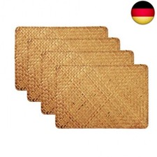 Tischsets rutschfeste Seegras Rattan Tischsets Esstisch Hitzebeständige Woven 