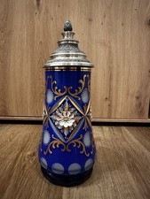 Glaskrug Überfang Henkelkrug