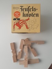 ***HABA Teufels-Knoten*** Geduldspiel Geschicklichkeit Spiel Vintage Holz Knobel