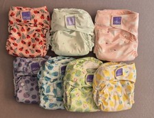 7 bunte AIO Pocket Stoffwindeln von Bambino Mio OneSize