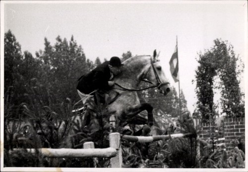 Foto springreiten sprung - ak,
