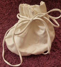 Lilly Brauttasche / Brautbeutel ~ mit Perlen besetzt ~ zum zu schnüren