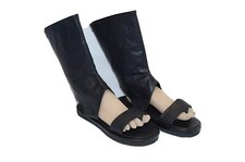 Barfuß Zehenschuhe Naruto Thong Boots Flip Flop Zehenstiefel schwarz Gr. 43