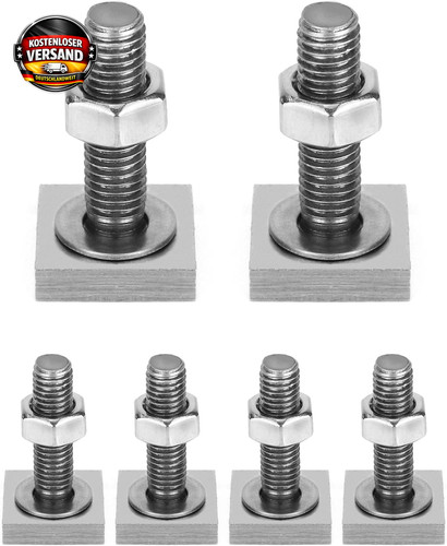 Stück edelstahl nut - 6,