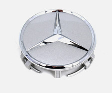 4x Nabendeckel 75mm Silber