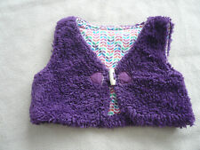 Kleinkindmode Mädchenmode Weste Plüschweste Boleroweste lila Gr. 86 Zeeman