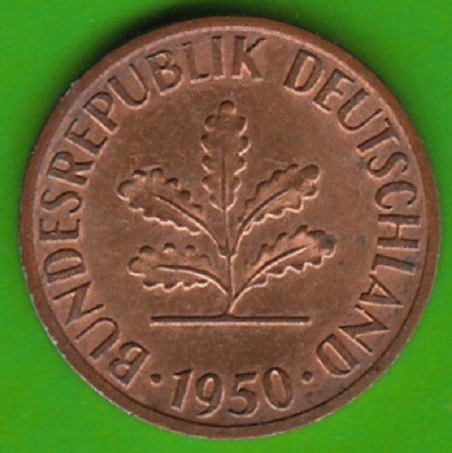 Brd pfennig 1950 vz - 1, vz-st